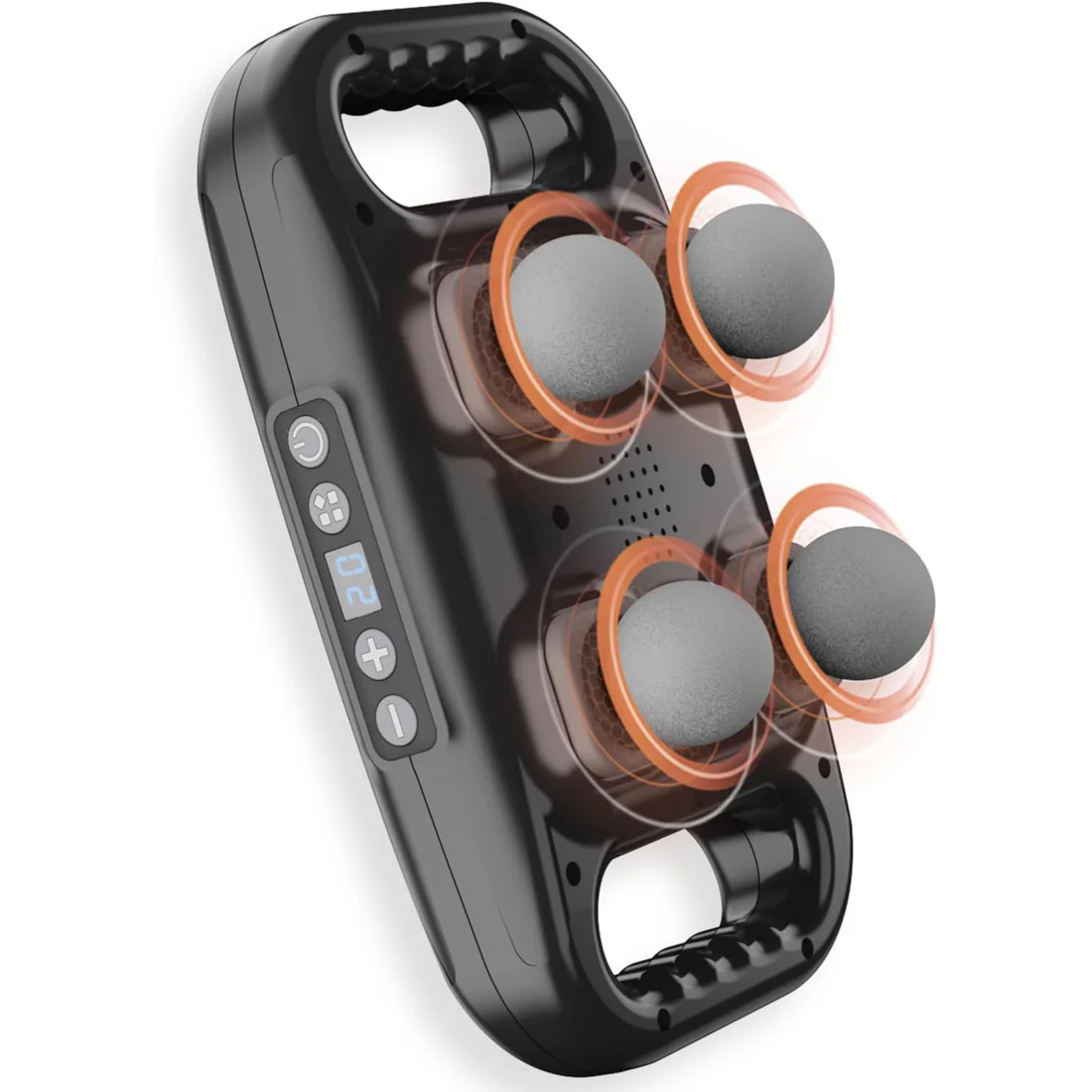 Handheld 4-Head Deep Tissue Massage Gun – Portable & Rechargeable