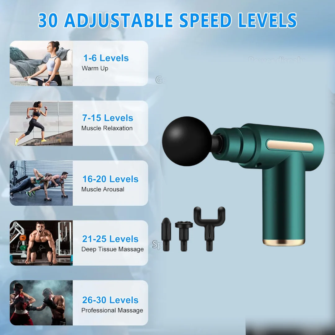 Deep Tissue Massager – Cordless for Muscle Pain Relief |