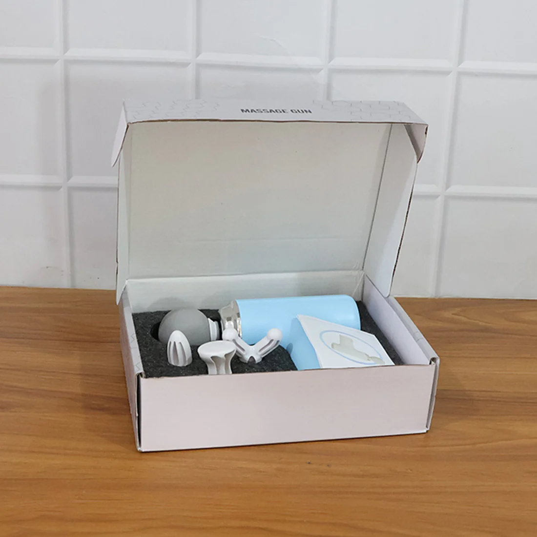 Electric Vibrating Massage Gun with Multiple Interchangeable Heads